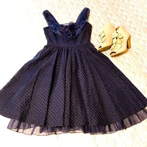 GIRLS FROM SAVOY Checkered French Peasant Dress